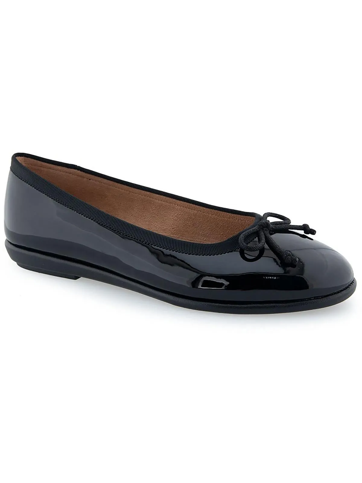 Home Bet Womens Patent Slip On Moccasins