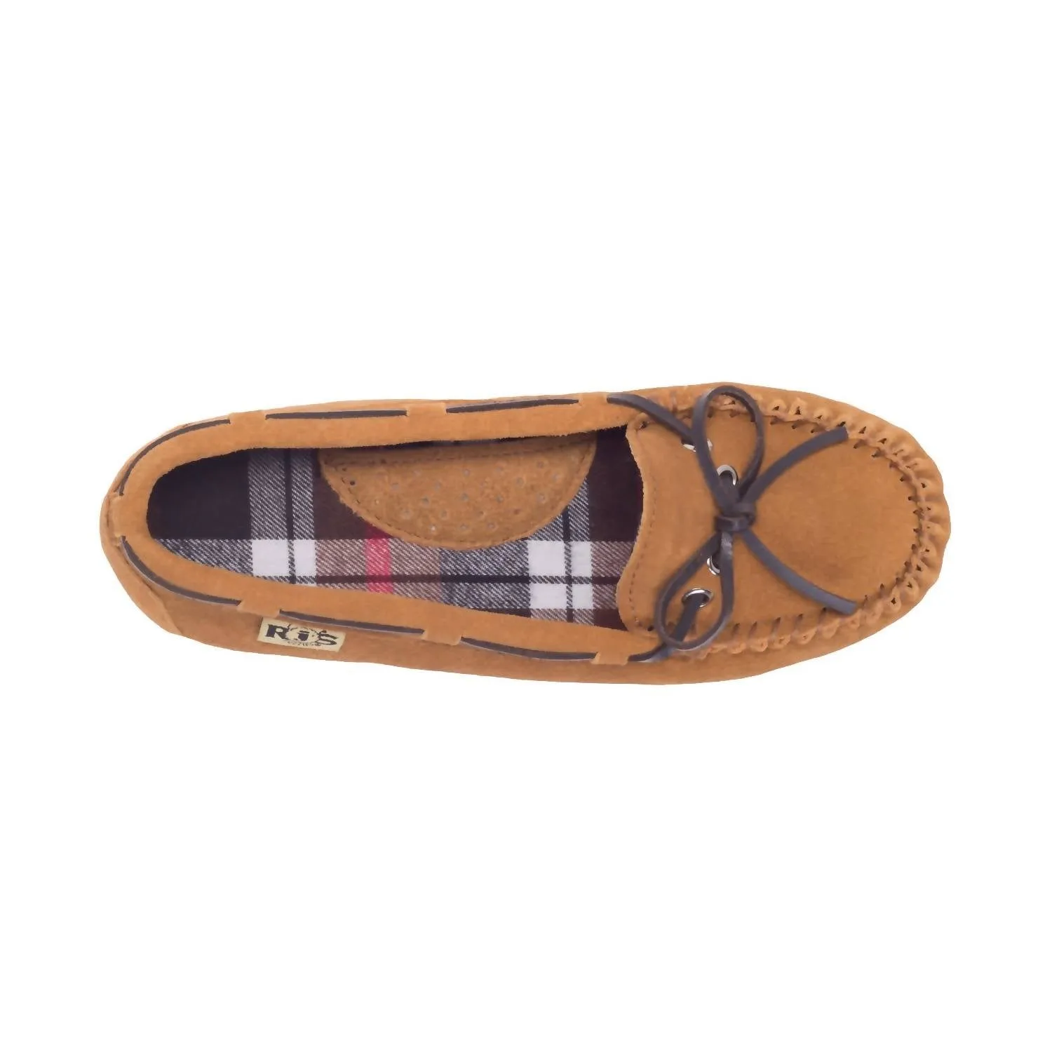 Ladies Unlined Moccasin In Chestnut