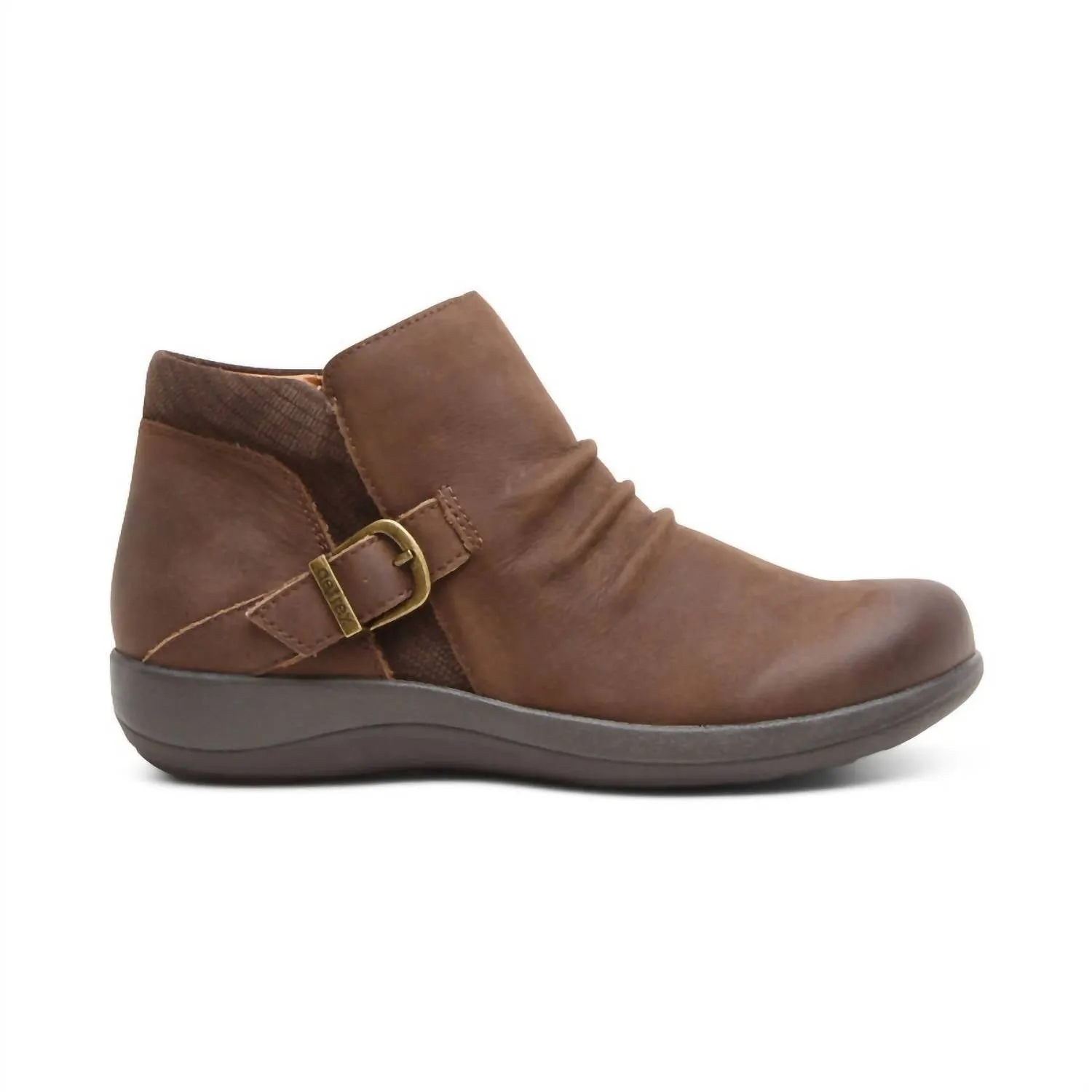 Luna Ankle Boot In Dark Earth