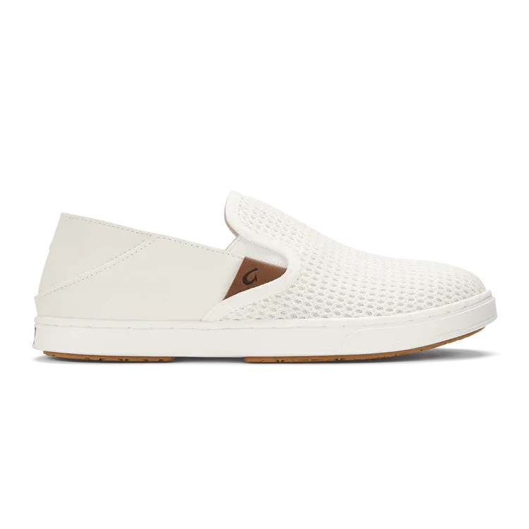 OluKai Women's Pehuea Mesh Slip On in Bright White
