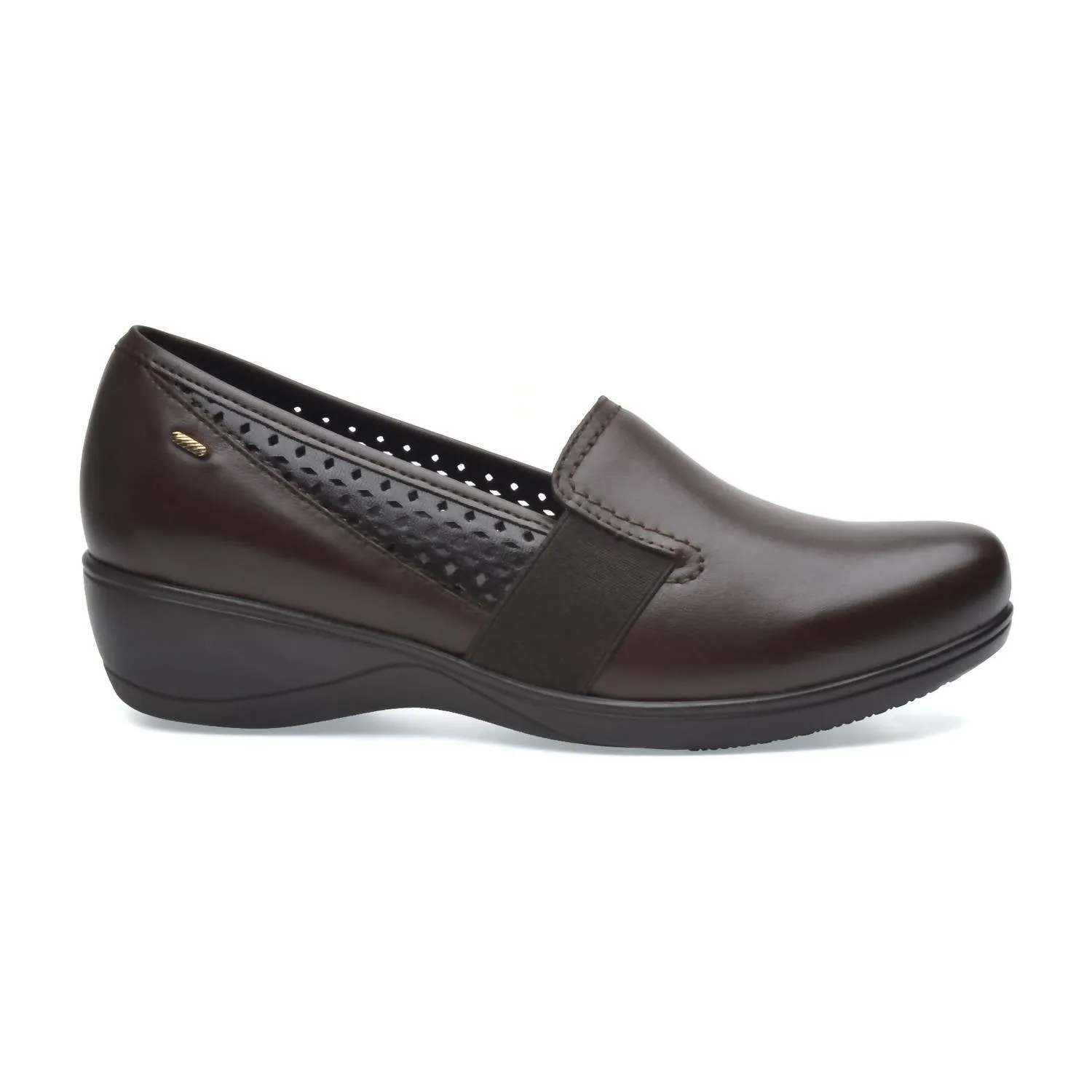 Women's Lambskin Mocassins Ruth In Espresso Brown